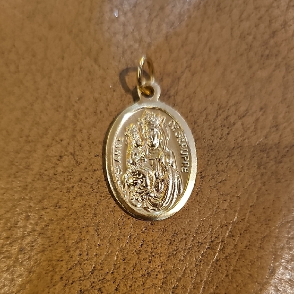 St Anne de Beaupre Medal Quebec Cathedral Vintage Catholic Gift
